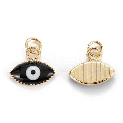Brass Enamel Pendants KK-M220-03G-A-1
