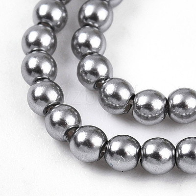 Baking Paint Pearlized Glass Pearl Bead Strands HY-N002-2mm-A01-1