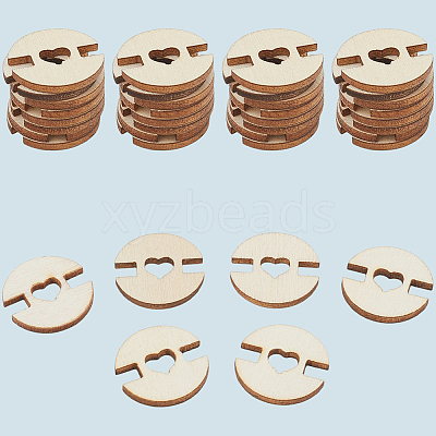1 Set 1-Hole Wood Buttons BUTT-CY0001-16C-1