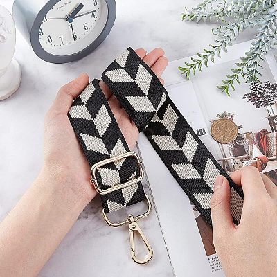 Geometric Pattern Adjustable Shouder Bag Strap FIND-WH0077-95A-1