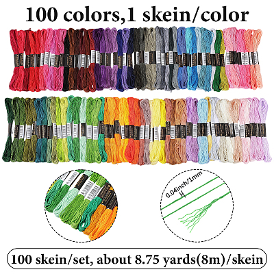 Polycotton Embroidery Floss OCOR-WH20005-49B-1