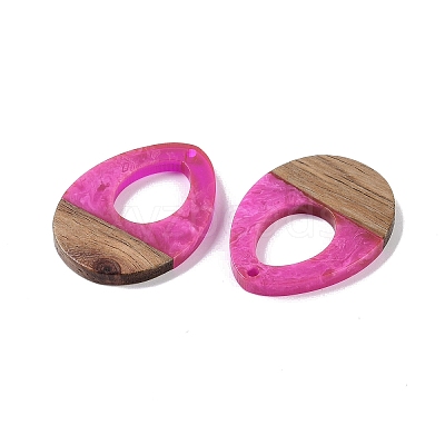 Resin & Wood Pendants WOOD-F015-17D-1