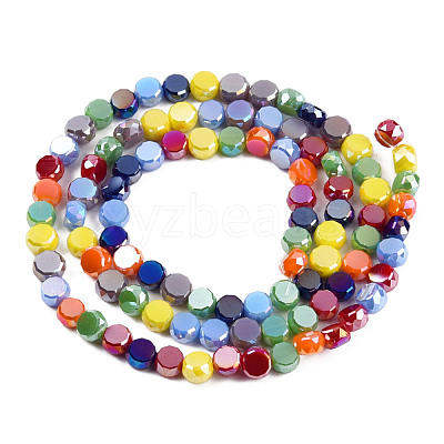 Electroplate Glass Beads Strands EGLA-N002-40A-04-1