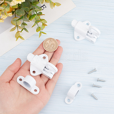 Aluminum & Alloy Lock Catch Clasps AJEW-GF0004-87A-1