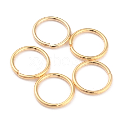 Rack Plating Brass Open Jump Rings X-KK-O139-18R-G-1