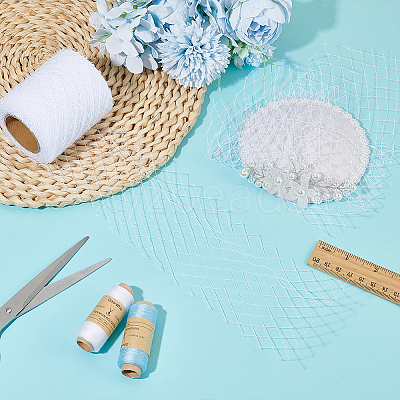 25 Yards Polyester Mesh Ribbons DIY-WH0002-90A-1