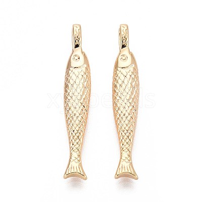 Brass Pendants KK-T071-33G-1