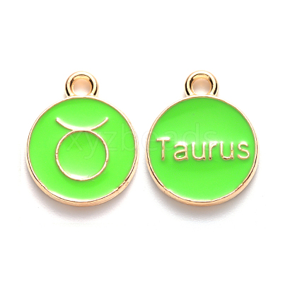 Alloy Enamel Pendants ENAM-S124-01A-06C-1