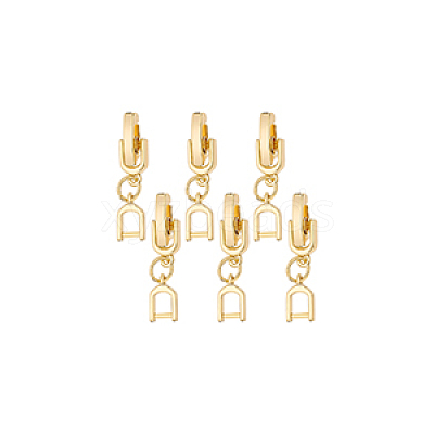 6Pcs Brass Watch Band Clasps DIY-BC0013-44B-G-1