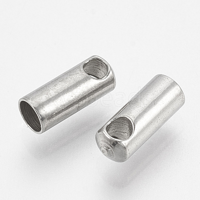 Tarnish Resistant 201 Stainless Steel Cord Ends STAS-S028-32-1