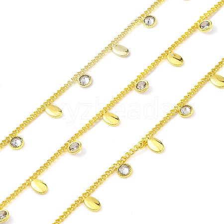 Handmade Brass Curb Chains CHC-L050-03G-02-1