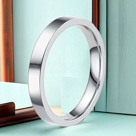 Non-Tarnish Stainless Steel Plain Band Rings FS-WG75602-117-1