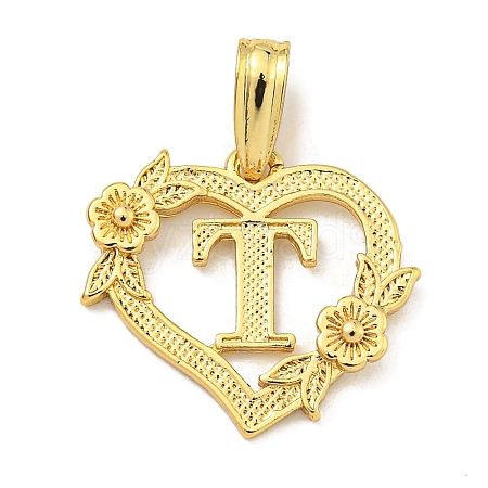 Heart Brass Pendants KK-I714-04G-T-1