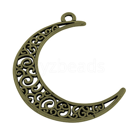 Tibetan Style Alloy Pendants TIBEP-R304-001AB-LF-1