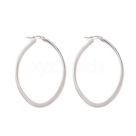 304 Stainless Steel Hoop Earring EJEW-P066-42P-1