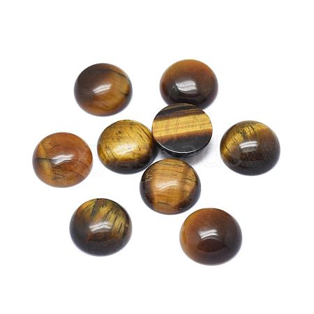 Natural Tiger Eye Cabochons G-G788-D-08-1