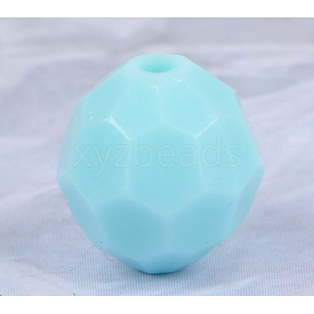 Opaque Acrylic Beads FIND-PW0024-06F-1