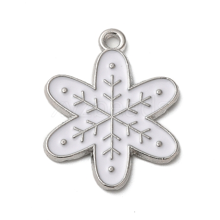 Winter Theme Alloy Enamel Pendants ENAM-M002-05T-P-1