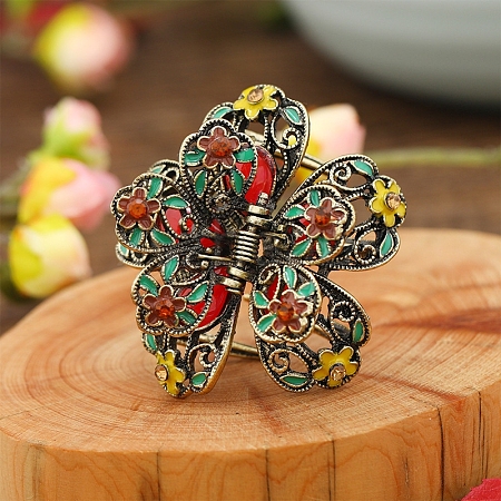 Alloy Enamel Claw Hair Clips PW-WG8C036-04-1