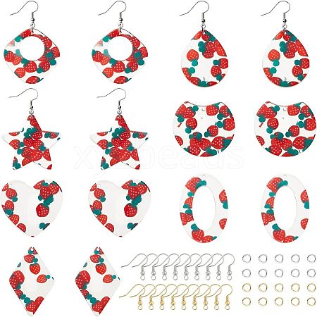  DIY Resin Dangle Earring Making Kits DIY-NB0005-55-1