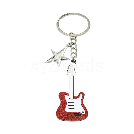 Acrylic & Alloy Keychain KEYC-YW00051-01-1