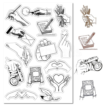 Custom PVC Plastic Clear Stamps DIY-WH0439-0033-1