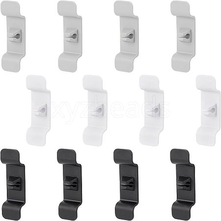 Olycraft 12Pcs 3 Colors Plastic Cable Management Clips AJEW-OC0003-02-1