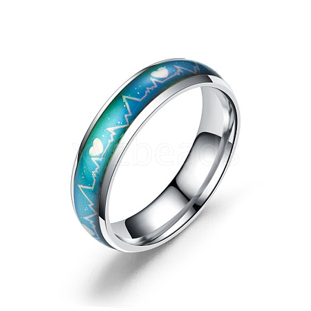 Non-Tarnish Heart Beat Mood Ring VALE-PW0001-039A-04-1