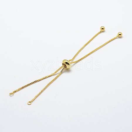 Rack Plating Brass Chain Bracelet Making X1-KK-A142-018G-1