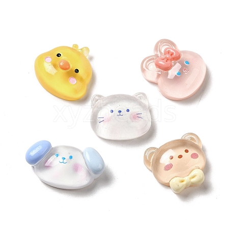 Cartoon Animal Translucent Resin Decoden Cabochons RESI-R443-01-1