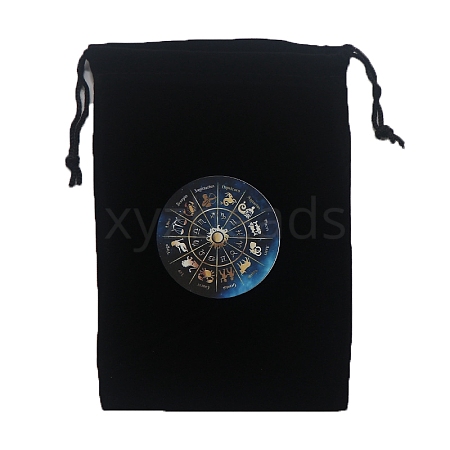 Velvet Tarot Cards Storage Drawstring Bags PW-WGD1949-05-1