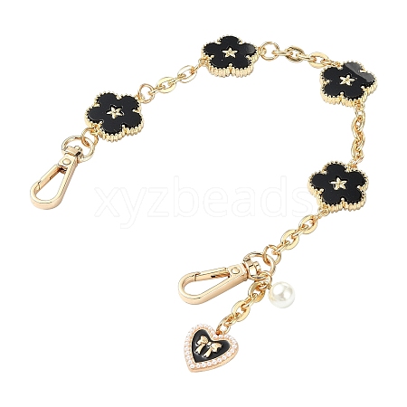 Alloy with Plastic Imitation Pearl for DIY Keychains AJEW-CJC0005-05G-06-1