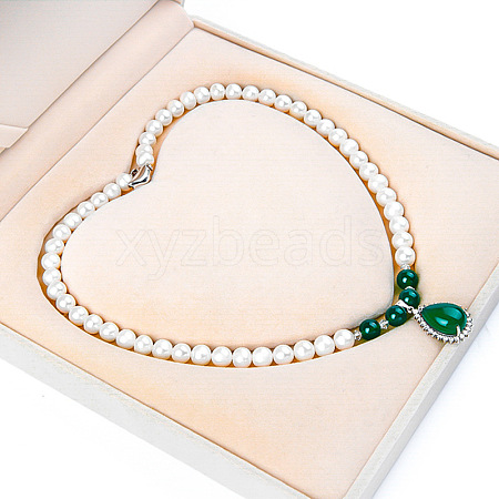 Natural Freshwater Pearl Beaded Necklaces for Women WGE4EAE-28-1