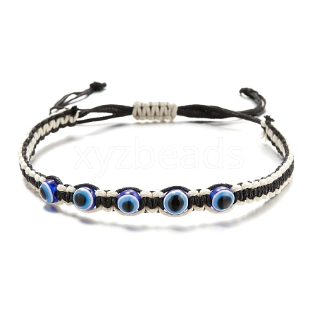 Evil Eye Beads Bracelets PW-WGF9804-06-1