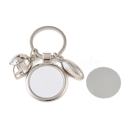 Rugby Alloy Sublimation Blanks Keychains AL-CBAF9A1-02P-03-1