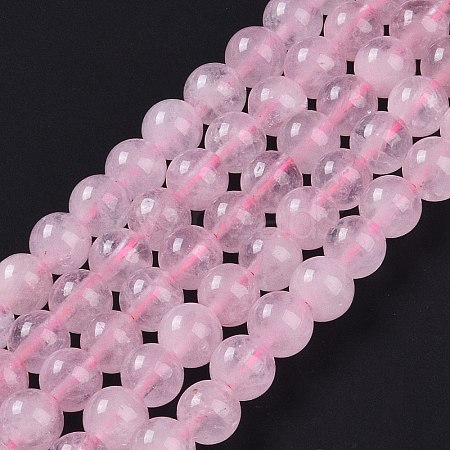 Natural Rose Quartz Beads Strands X-G-E252-01-6mm-1