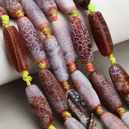 Dyed & Heated Natural Fire Crackle Agate Beads Strands GG-CBAB9C6-A02-01-1