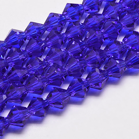 Imitate Austrian Crystal Bicone Glass Beads Strands LS-GLAA-F029-4x4mm-06-1