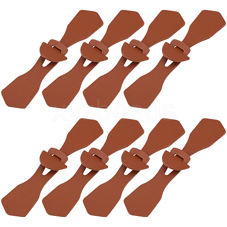 8Pcs 1-Hole PU Leather Buttons FIND-GF0008-82B-1