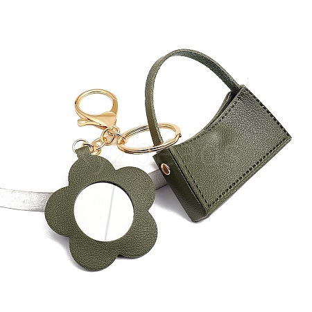 Portable Imitation Leather Bag Keychain PW-WGB9938-06-1