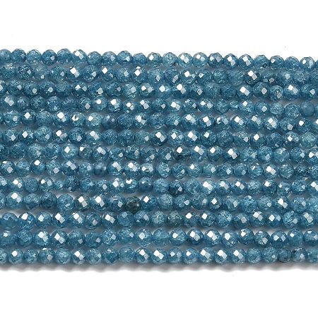 Cubic Zirconia Bead Strands ZIRC-C006-01B-04-1