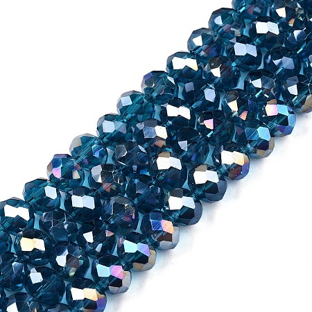 Electroplate Glass Beads Strands LS-EGLA-A034-T8mm-B25-1