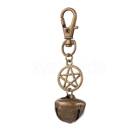 Iron Bell Pendant Decoration HJEW-JM02276-01-1