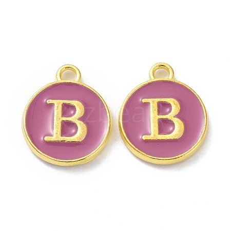 Golden Plated Alloy Enamel Charms ENAM-XCP0001-13B-1