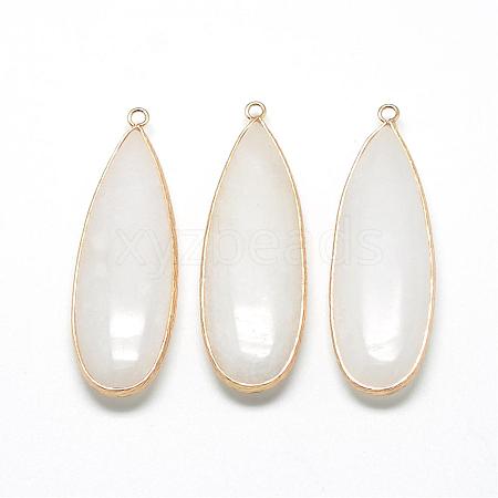 Natural White Jade Big Pendants G-Q502-04-1