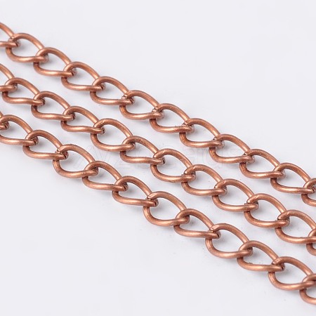 Brass Twisted Chains CHC-Q001-5x4mm-R-1