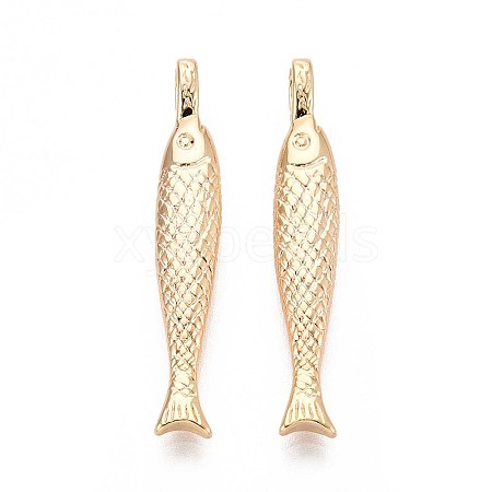 Brass Pendants KK-T071-33G-1