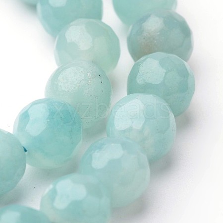 Natural Amazonite Beads Strands G-J376-17-10mm-1