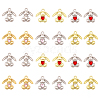 CHGCRAFT 24Pcs 6 Style Rack Plating Alloy Pendants FIND-CA0006-79-1