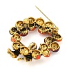 Christmas Theme Golden Zinc Alloy with Rhinestone Brooches JEWB-B018-01AG-01-2